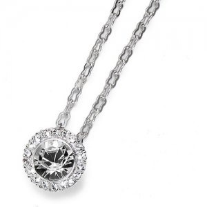 Pandantiv cu cristale Swarovski Oliver Weber More Basic