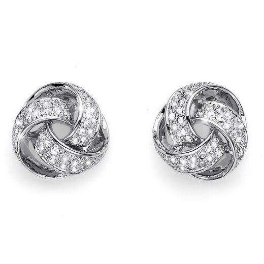 Cercei cu cristale Swarovski Oliver Weber Knot 22446