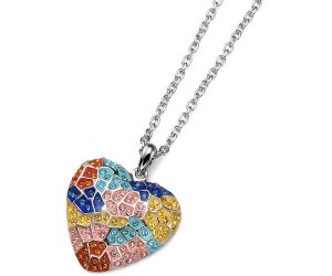 Pandantiv cu cristale Swarovski Oliver Weber Gaudi Heart 11605