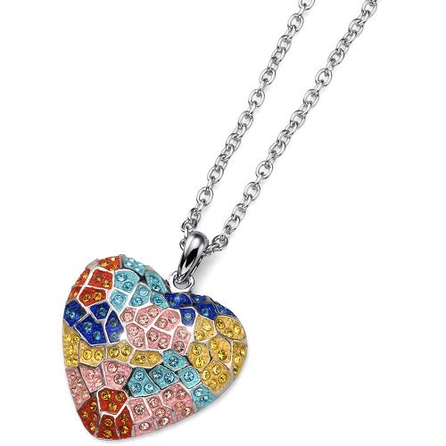 Pandantiv cu cristale Swarovski Oliver Weber Gaudi Heart 11605