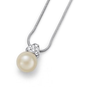 Pandantiv cu cristale Swarovski Oliver Weber Lucent Creme 11618-CRE