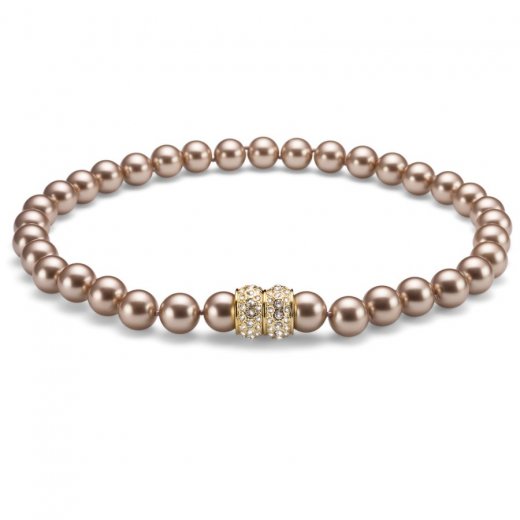 Colier cu cristale Swarovski Oliver Weber Lucent Champagner