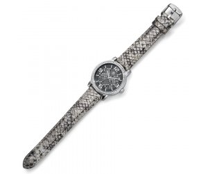 Ceasuri de damă cu cristale Swarovski Oliver Weber Vigo Leopard Silver 65044-SIL