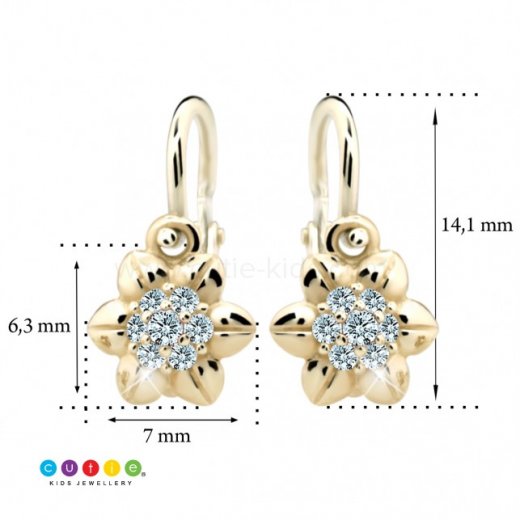 Cercei cu zirconiu pentru copii C2202-10
