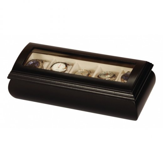 Cutie depozitare ceasuri din lemn Mele & Co. - neagră