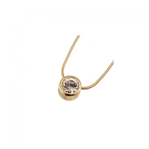 Pandantiv cu cristale Swarovski Oliver Weber Single Gold
