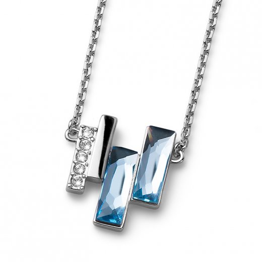 Pandantiv cu cristale Swarovski Oliver Weber Skyline aqua