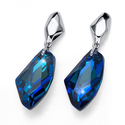 Cercei cu cristale Swarovski Oliver Weber Galactic large bermuda
