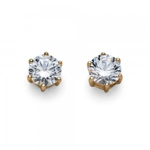 Cercei cu cristale Swarovski Oliver Weber Brilliance Medium gold crystal