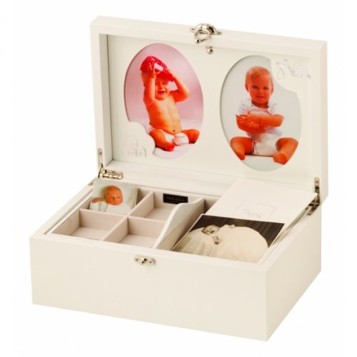 Casetă bijuterii din lemn Mele&Co. Baby Memory Box