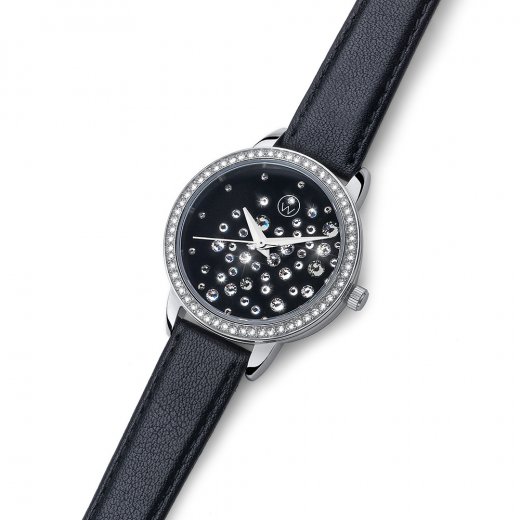 Ceas de damă cu cristale Swarovski Oliver Weber Stars black