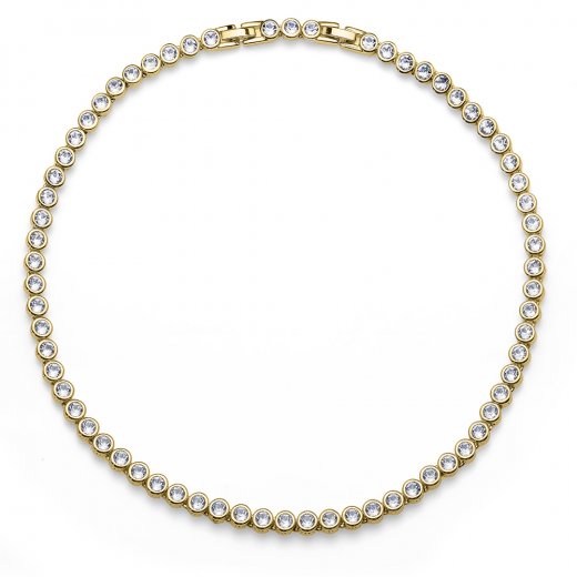 Colier cu cristale Swarovski Oliver Weber Tennis gold crystal