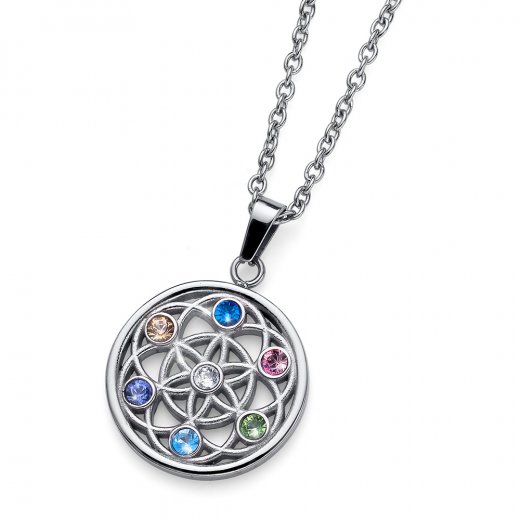 Pandantiv cu cristale Swarovski Oliver Weber Seed multi