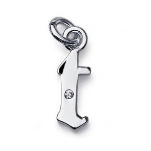 Pandantiv din argint cu cristale Swarovski Oliver Weber Fondly "T"