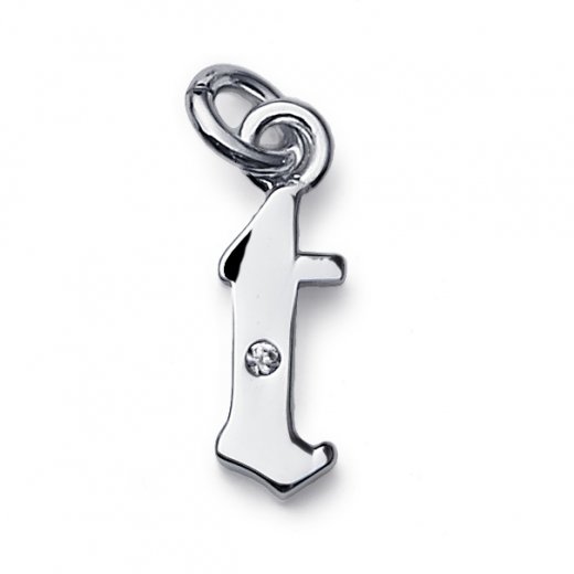 Pandantiv din argint cu cristale Swarovski Oliver Weber Fondly "T"