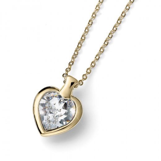 Pandantiv cu cristale Swarovski Oliver Weber Heart small GP CRY