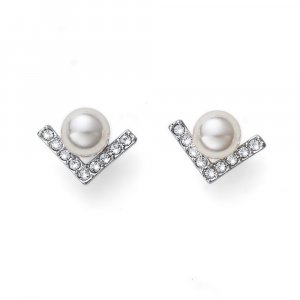 Cercei cu cristale Swarovski Oliver Weber Point Pearl CRY