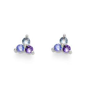 Cercei cu zirconiu Oliver Weber Wispy RH CZ violet